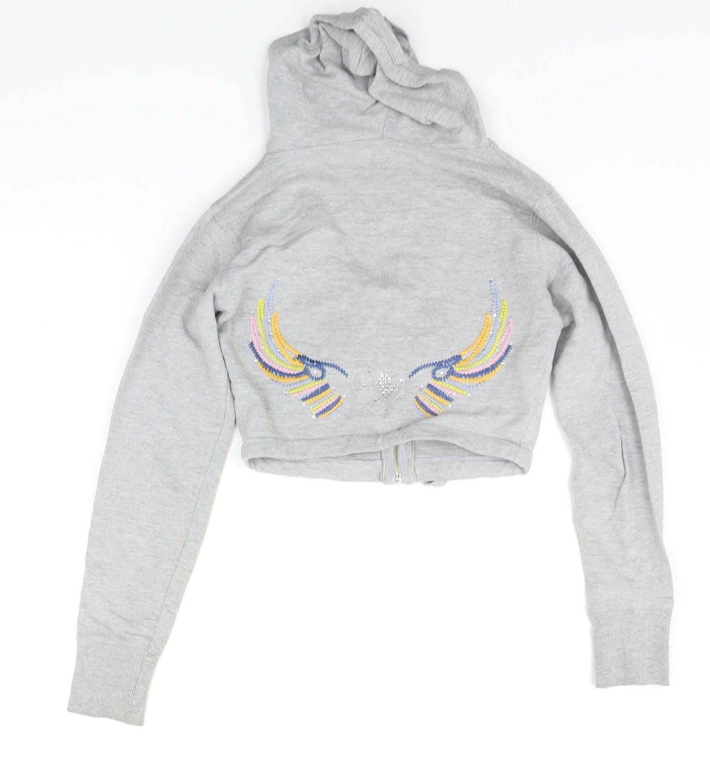 ace couture Womens Grey   Full Zip Hoodie Size S