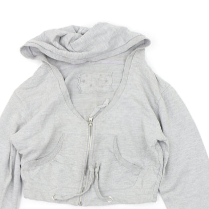 ace couture Womens Grey   Full Zip Hoodie Size S