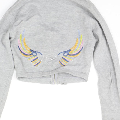 ace couture Womens Grey   Full Zip Hoodie Size S