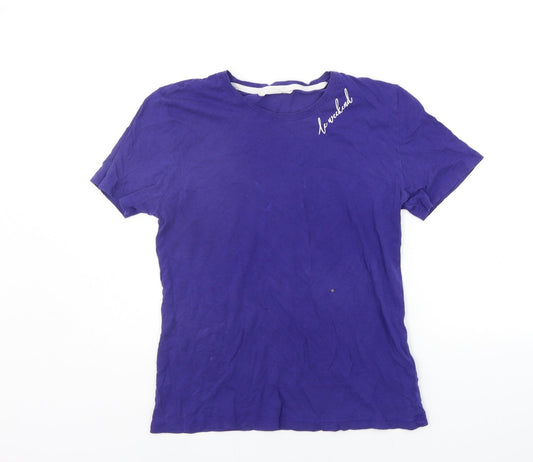 Womens UK Size 8 Marks and Spencer Purple Basic T-Shirt
