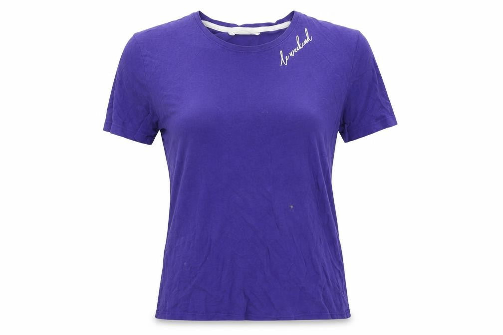 Womens UK Size 8 Marks and Spencer Purple Basic T-Shirt