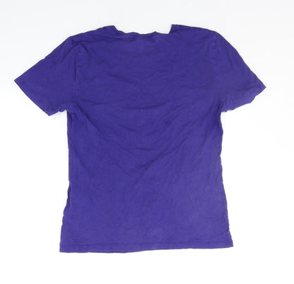 Womens UK Size 8 Marks and Spencer Purple Basic T-Shirt