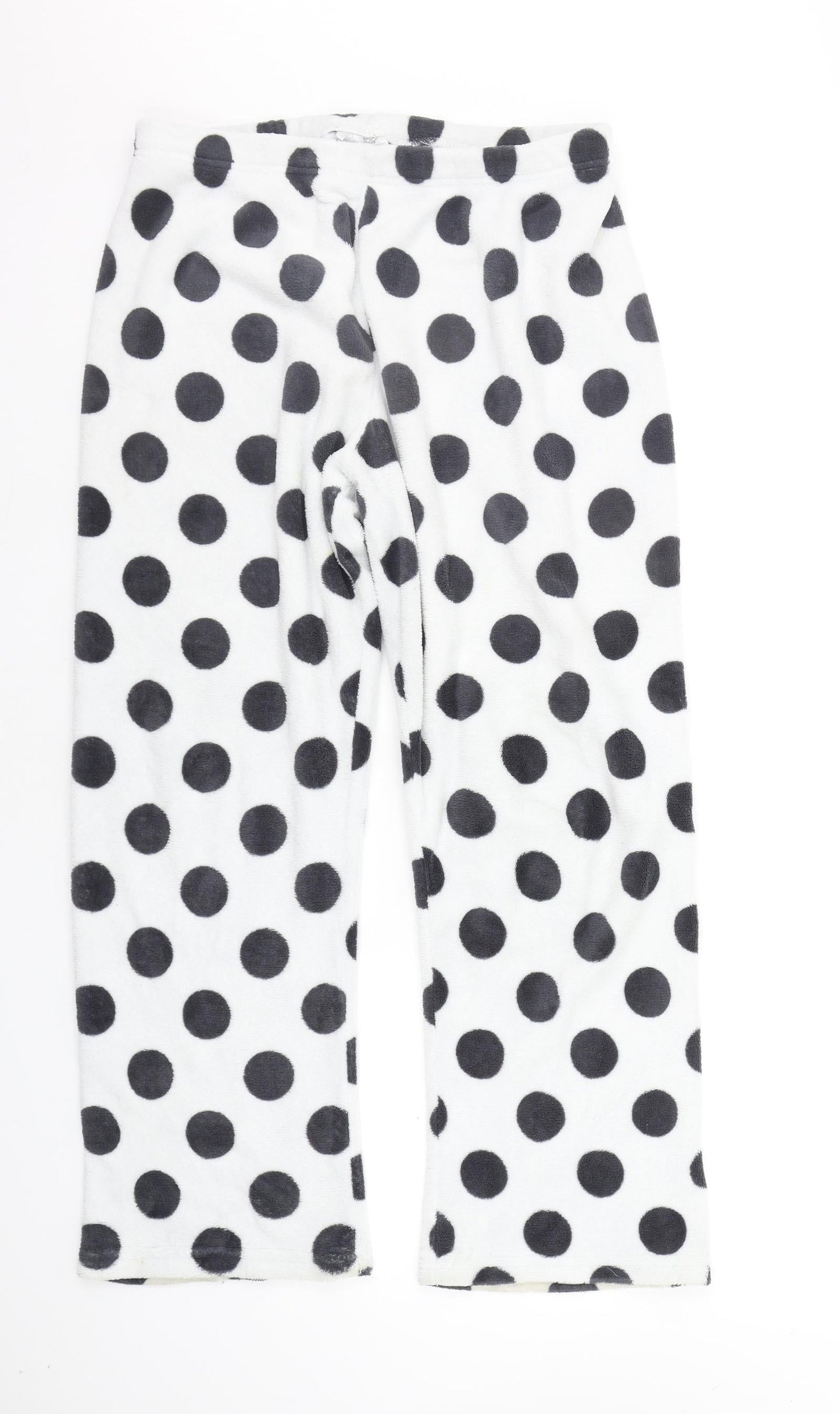 Primark Girls White Polka Dot  Top Pyjama Pants Size L