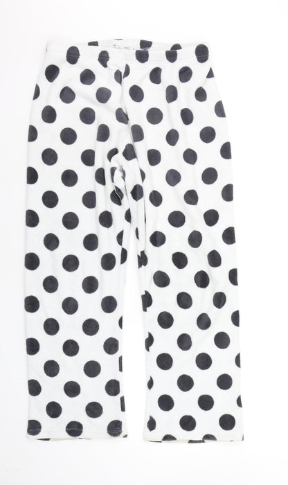 Primark Girls White Polka Dot  Top Pyjama Pants Size L