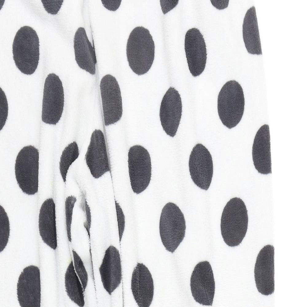 Primark Girls White Polka Dot  Top Pyjama Pants Size L