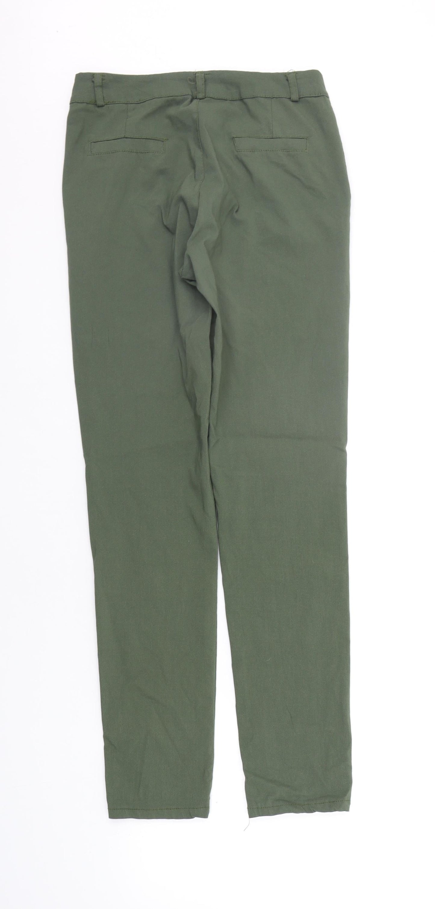 Womens UK Size L Preworn Regular Fit  Green Trousers