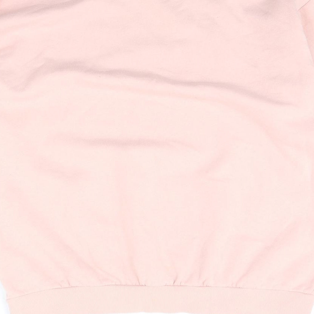 Womens UK Size M Divided Pink Pullover Jumper