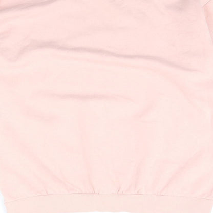 Womens UK Size M Divided Pink Pullover Jumper
