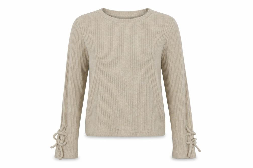 Front view of Matalan girls’ beige jumper, size 12, years