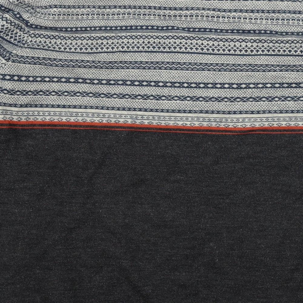 Cedar Wood State  Mens Grey Geometric  Pullover Jumper Size XS