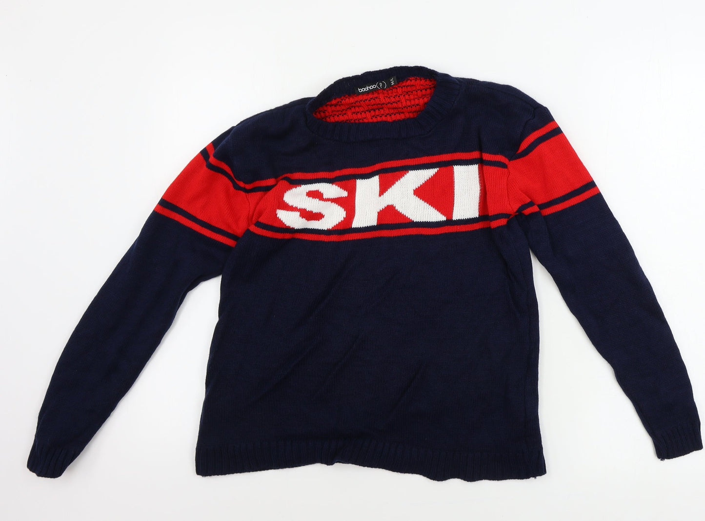 Boohoo  Mens Blue   Pullover Jumper Size M