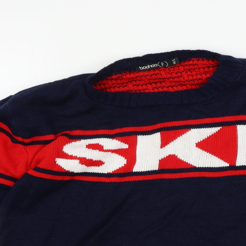 Boohoo  Mens Blue   Pullover Jumper Size M