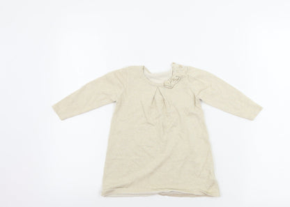 Mothercare  Girls Gold   A-Line  Size 9-12 Months