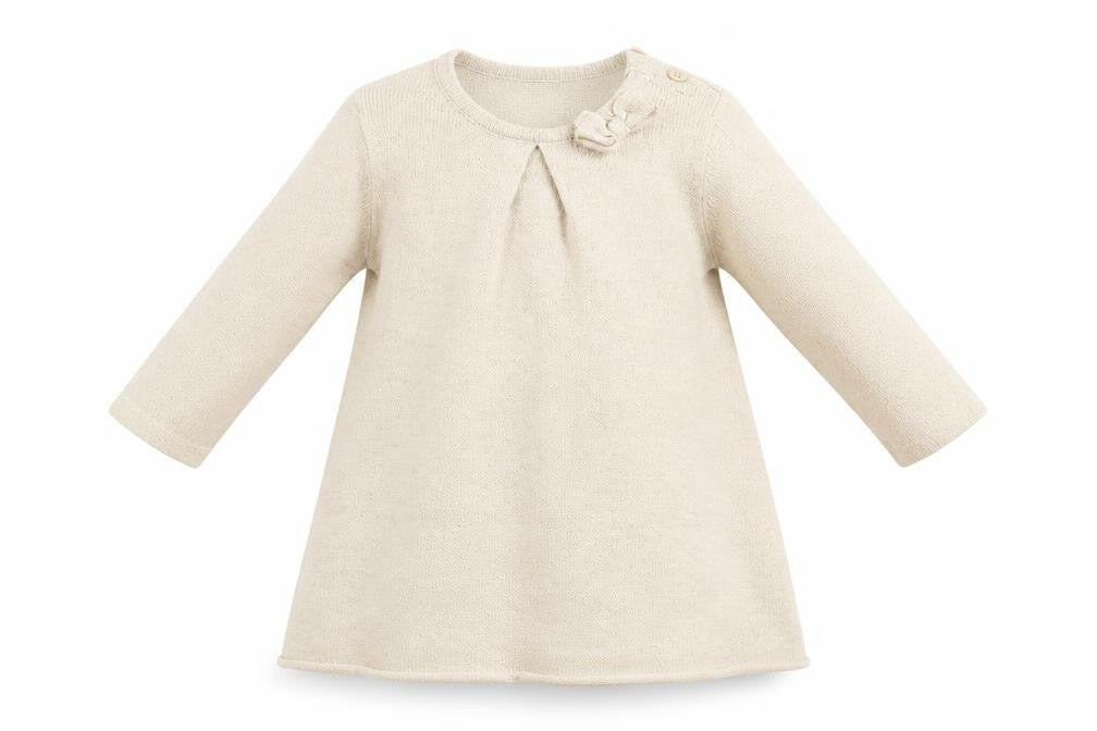 Front view of Mothercare girls’ gold a-line, size 9-12, months
