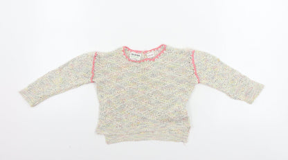 Zara Girls Beige   Pullover Jumper Size 2-3 Years