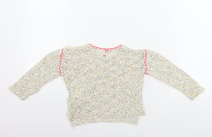 Zara Girls Beige   Pullover Jumper Size 2-3 Years