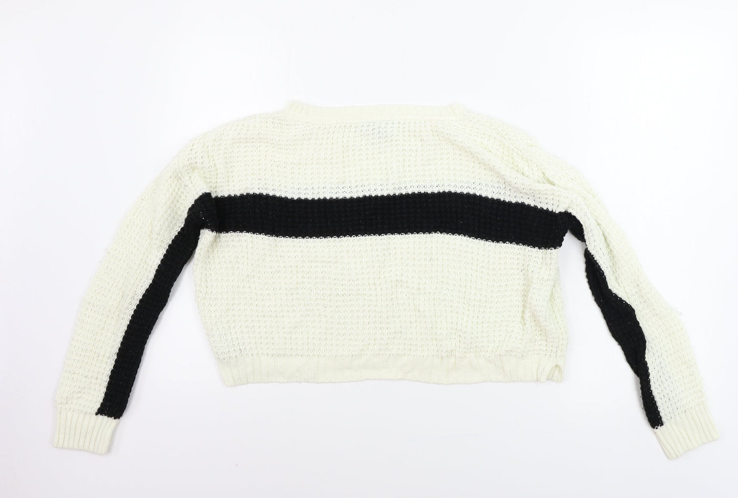 Womens UK Size 8 Topshop Ivory Pullover Jumper