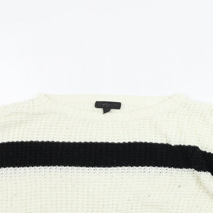 Womens UK Size 8 Topshop Ivory Pullover Jumper