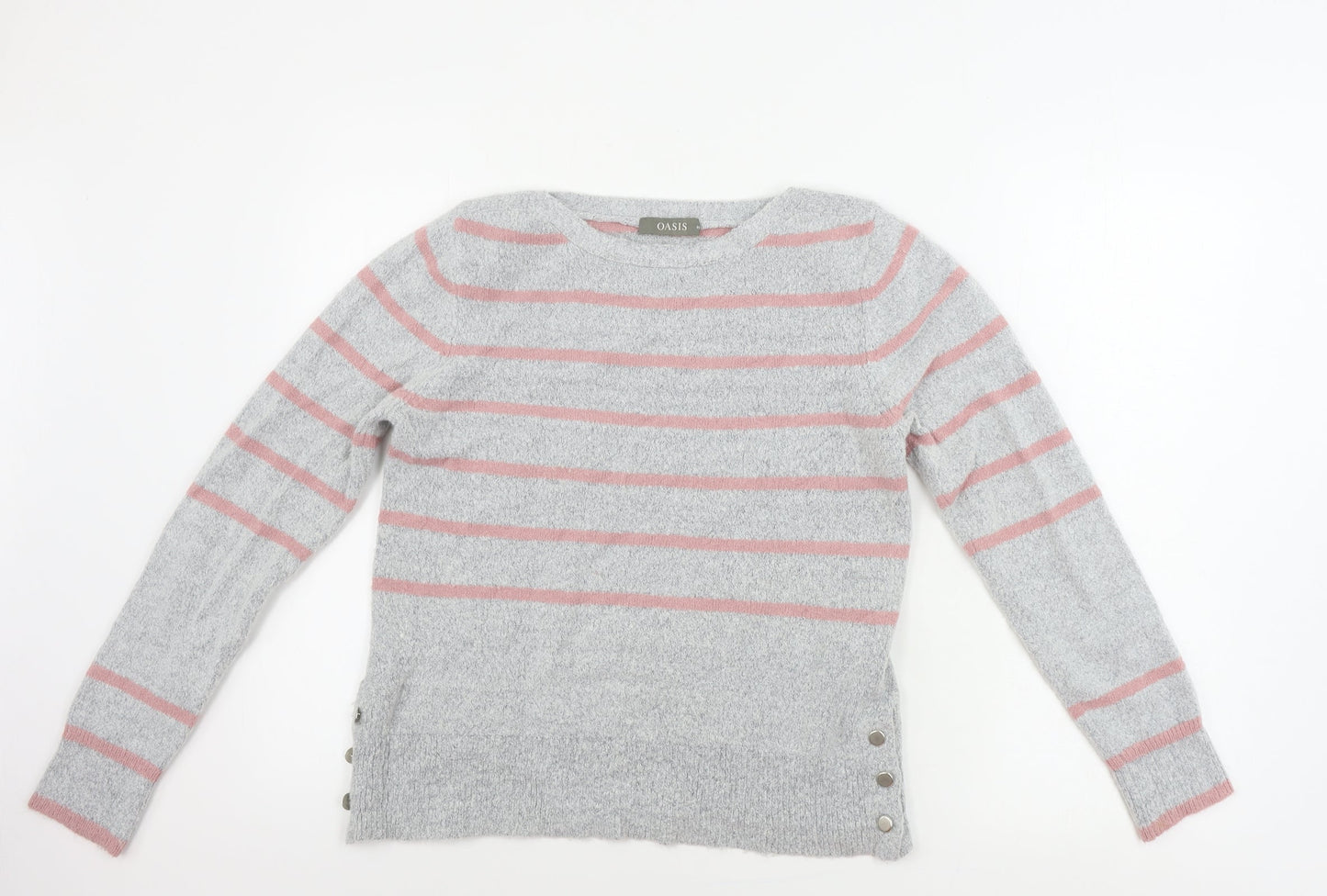 Womens UK Size M Oasis Grey Pullover Jumper