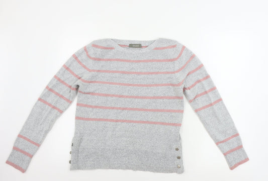 Womens UK Size M Oasis Grey Pullover Jumper