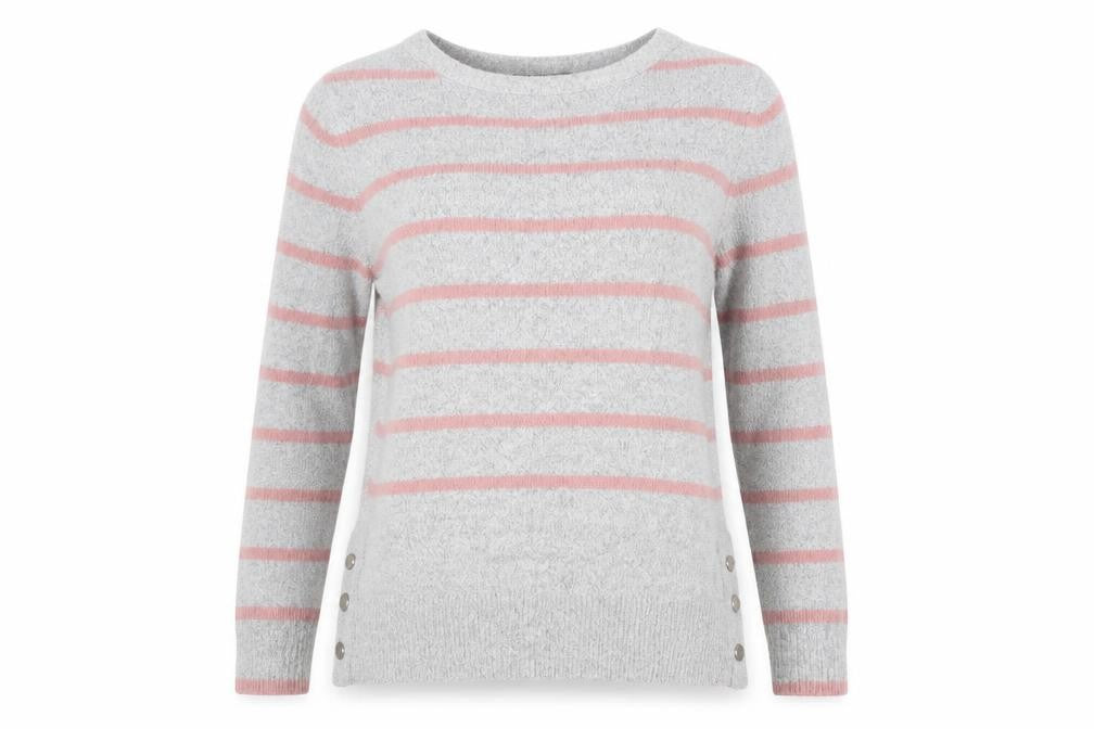 Womens UK Size M Oasis Grey Pullover Jumper
