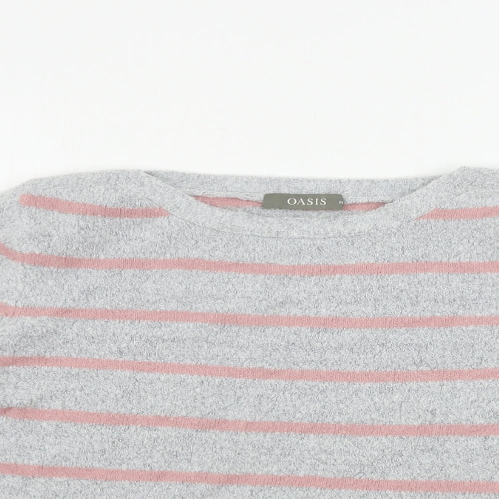 Womens UK Size M Oasis Grey Pullover Jumper