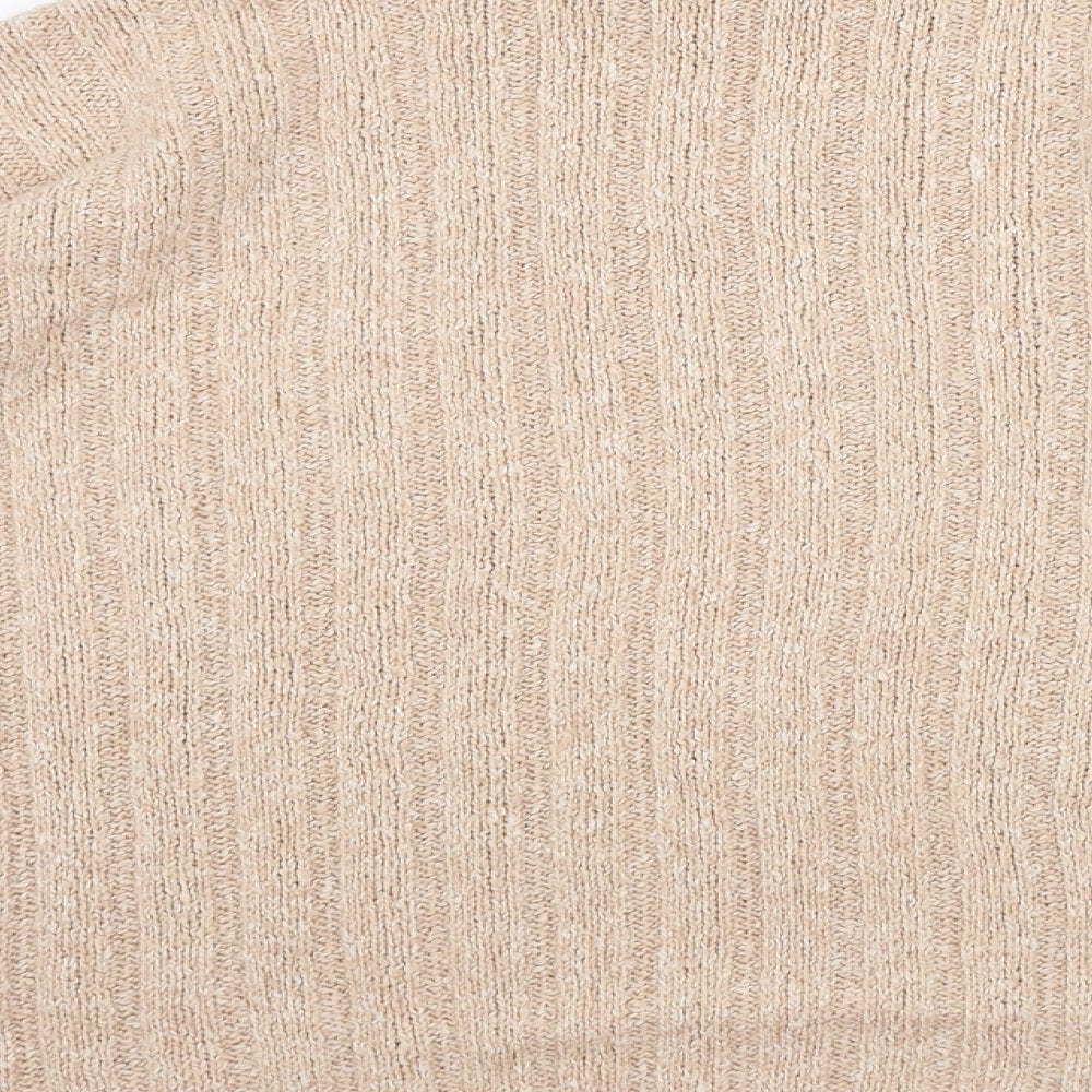 Womens UK Size 10 Marks and Spencer Beige Pullover Jumper
