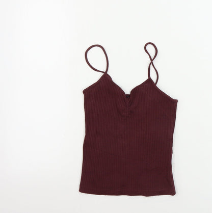 Topshop  Womens Brown   Basic Tank Size 6