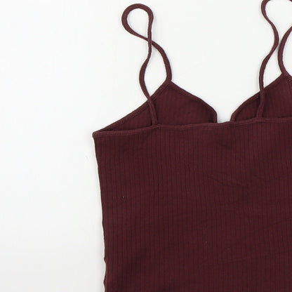 Topshop  Womens Brown   Basic Tank Size 6