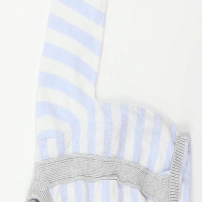 Rockabye-Baby  Boys Blue Striped  Pullover Jumper Size 6-9 Months