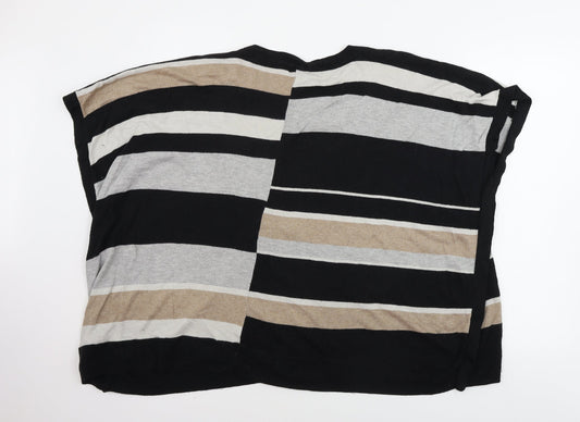 TU Womens Beige Striped  Pullover Jumper Size M