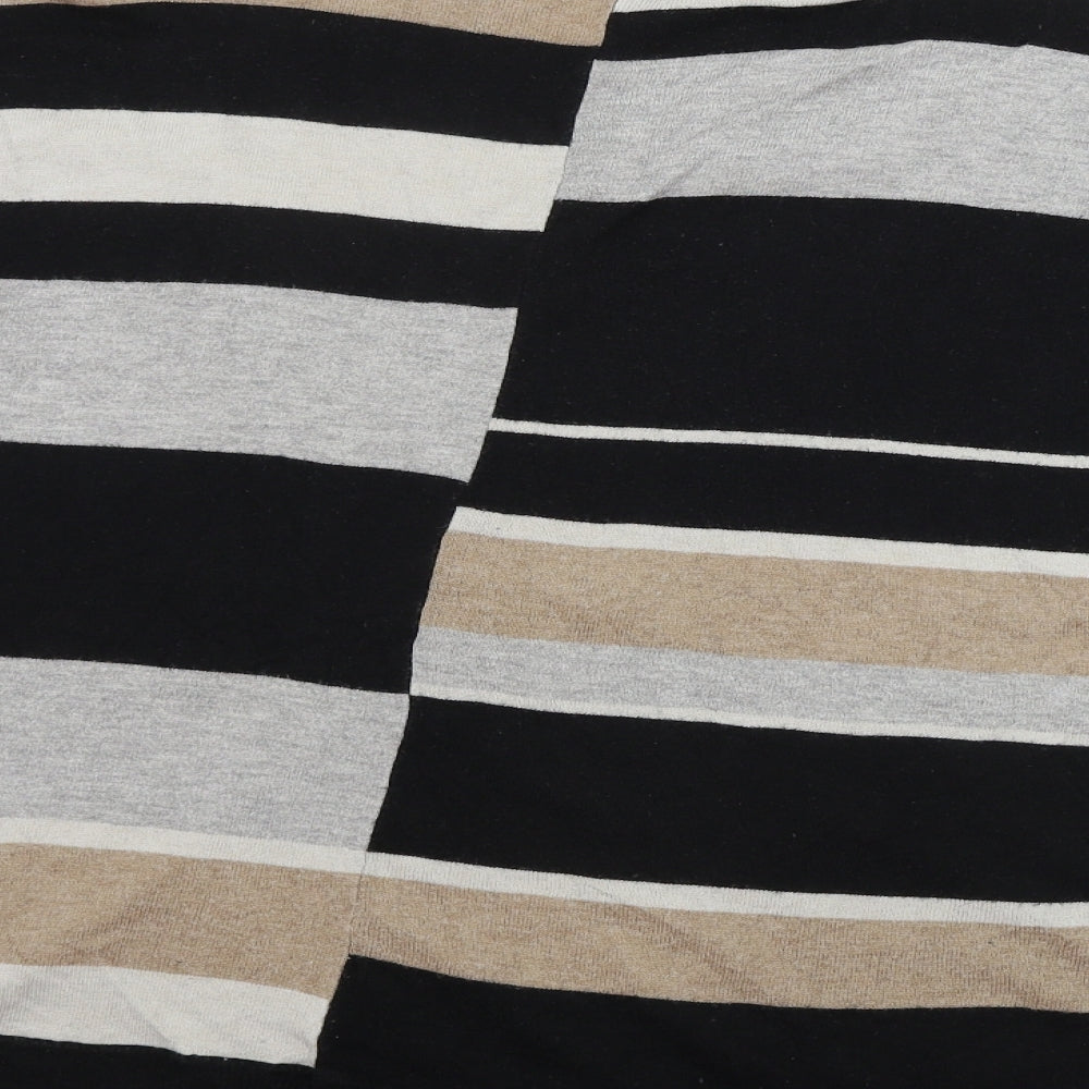 TU Womens Beige Striped  Pullover Jumper Size M