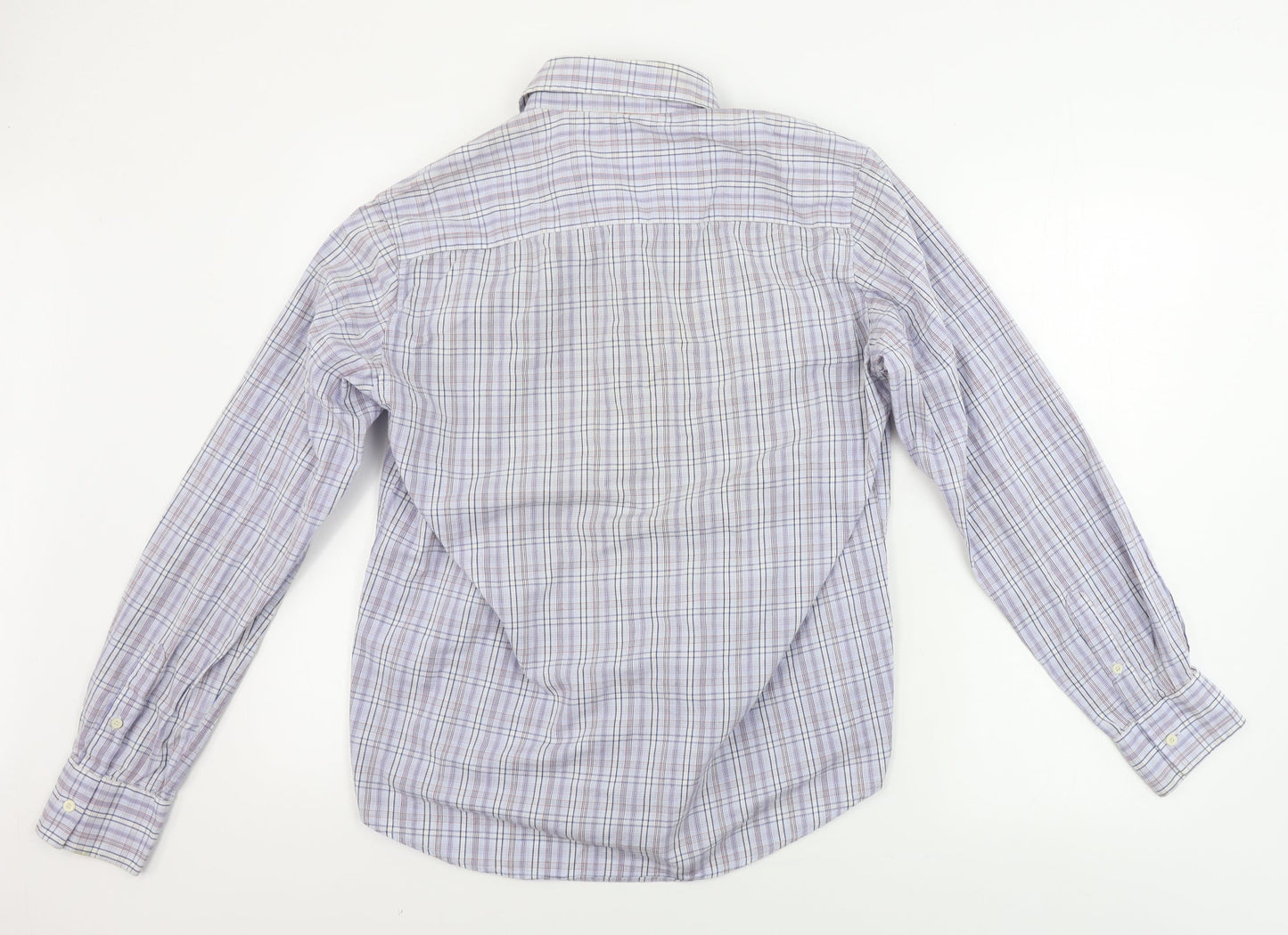 Sergio Tacchini  Mens Blue Check   Button-Up Size M