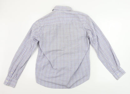 Sergio Tacchini  Mens Blue Check   Button-Up Size M