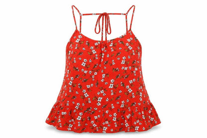 Womens UK Size 10 F&F Red Basic Blouse