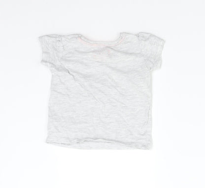 Primark Baby Grey   Basic T-Shirt Size 9-12 Months  - Beautiful Like Mummy