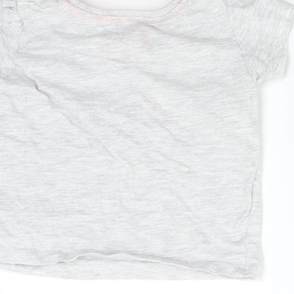 Primark Baby Grey   Basic T-Shirt Size 9-12 Months  - Beautiful Like Mummy
