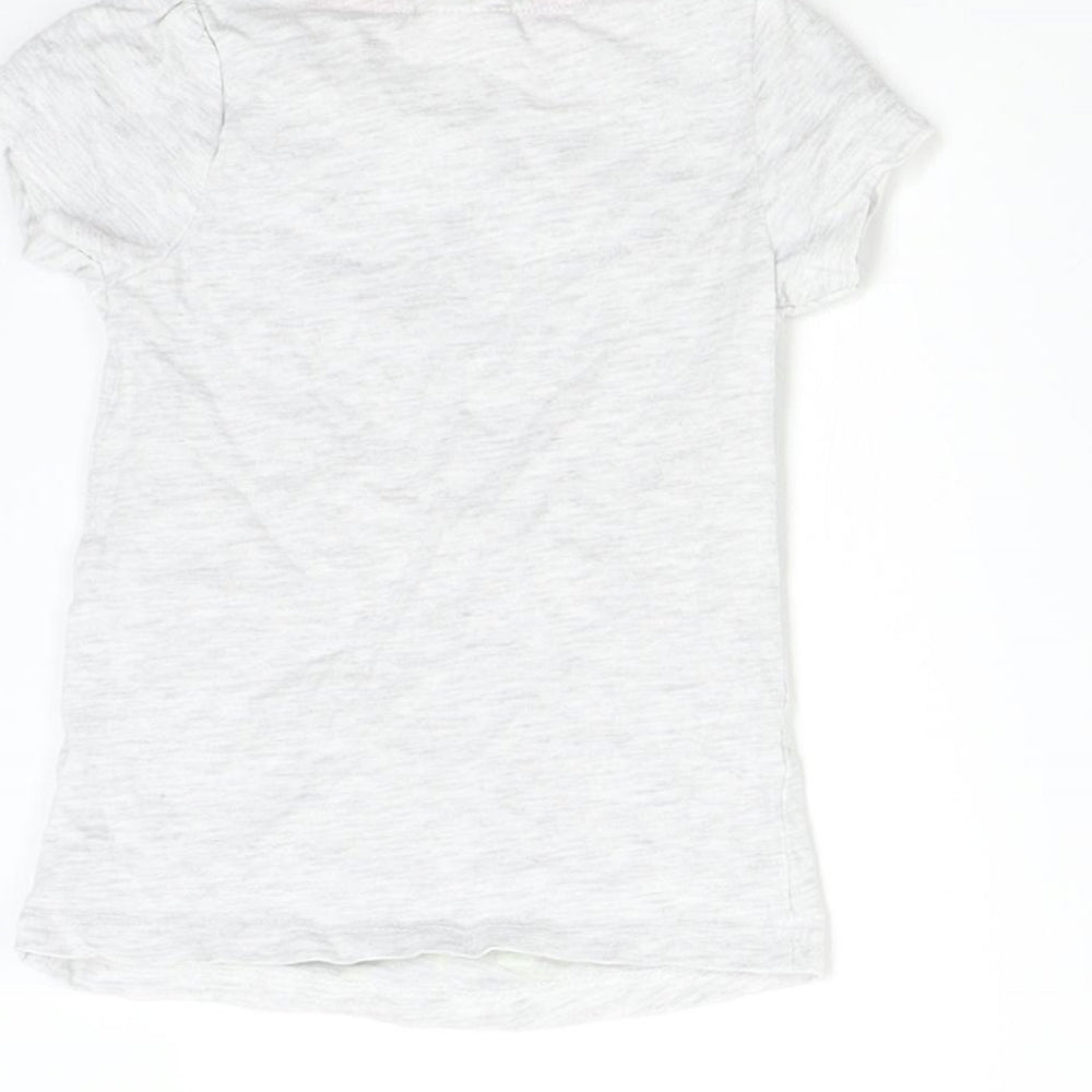 Brand and care label for So Cute Baby Grey Basic T-Shirt, size 9-12, Months