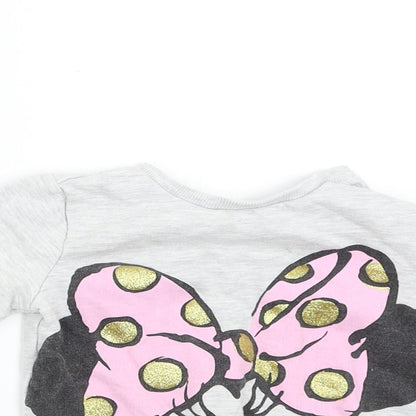 Disney Baby Girls Grey   Sweatpants Trousers  - Minnie Mouse