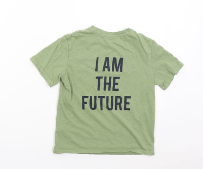 La Redoute Boys Green   Basic T-Shirt Size 6 Years  - I am the Future