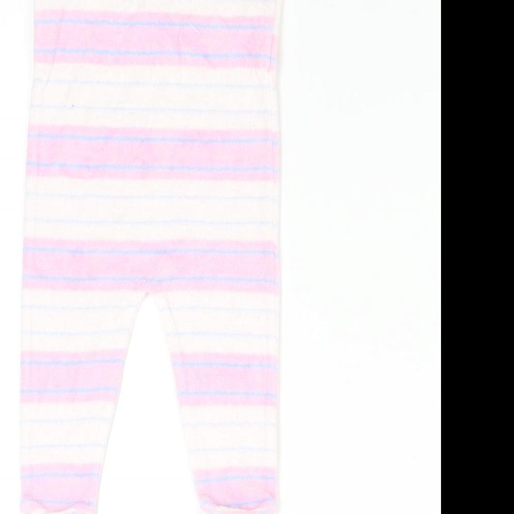 Nicky Velours Baby Pink Striped  Babygrow One-Piece Size 3-6 Months