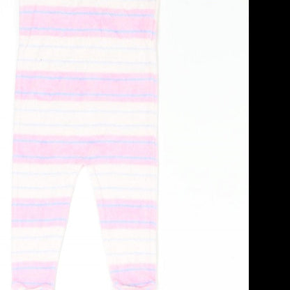 Nicky Velours Baby Pink Striped  Babygrow One-Piece Size 3-6 Months