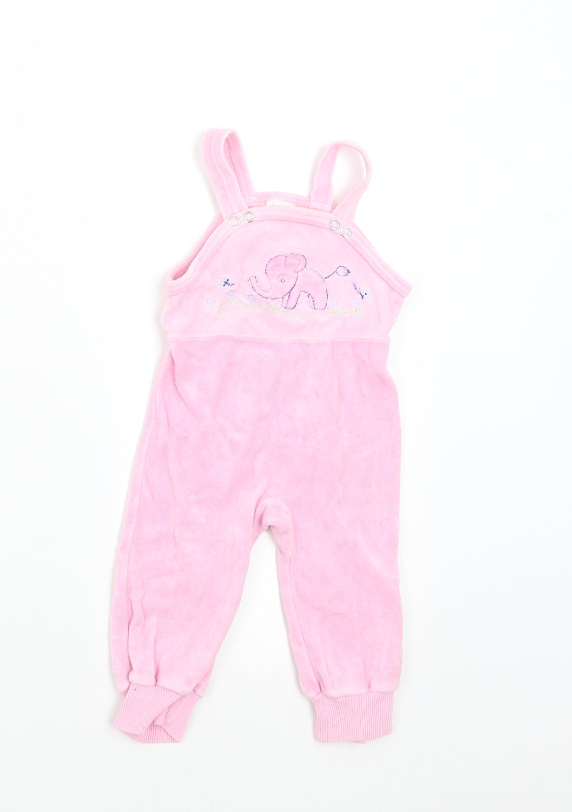 Baby Club Baby Pink   Babygrow One-Piece Size 3-6 Months  - Elephant