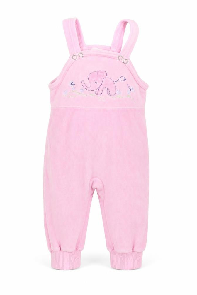 Front view of Baby Club Baby Pink Babygrow One-Piece, size 3-6, Months - Elephant