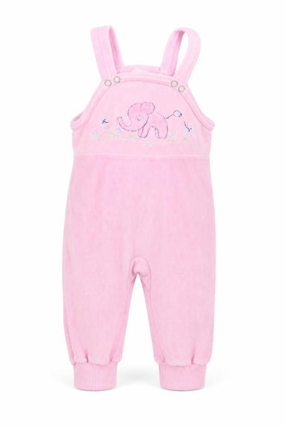 Front view of Baby Club Baby Pink Babygrow One-Piece, size 3-6, Months - Elephant