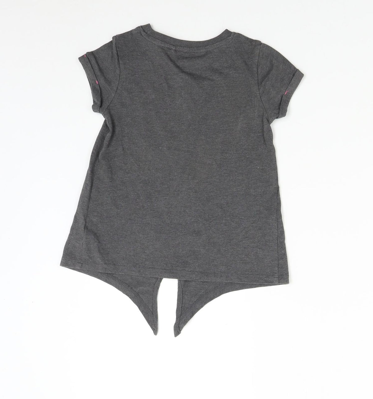 Back view of Next boys’ grey basic t-shirt, size 5, years - tokyo