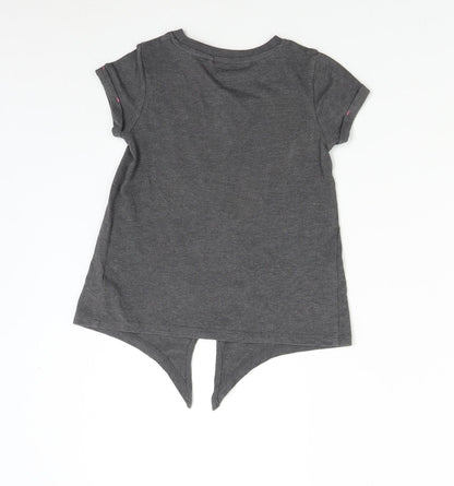 Back view of Next boys’ grey basic t-shirt, size 5, years - tokyo