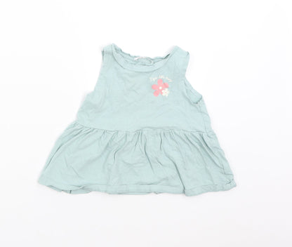 Pep&Co Girls Green   T-Shirt Dress  Size 3-4 Years