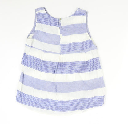 Womens UK Size M Preworn Blue Camisole Blouse
