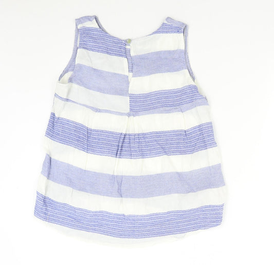Womens UK Size M Preworn Blue Camisole Blouse